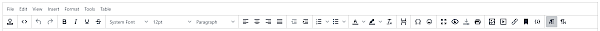 html formatting toolbar